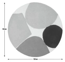 Habitat Geometric Circle Cut Pile Rug - 120x120cm - Multi 9 Habitat Geometric Circle Cut Pile Rug - 120x120cm - Multi -Habitat Store 1176122 R E001