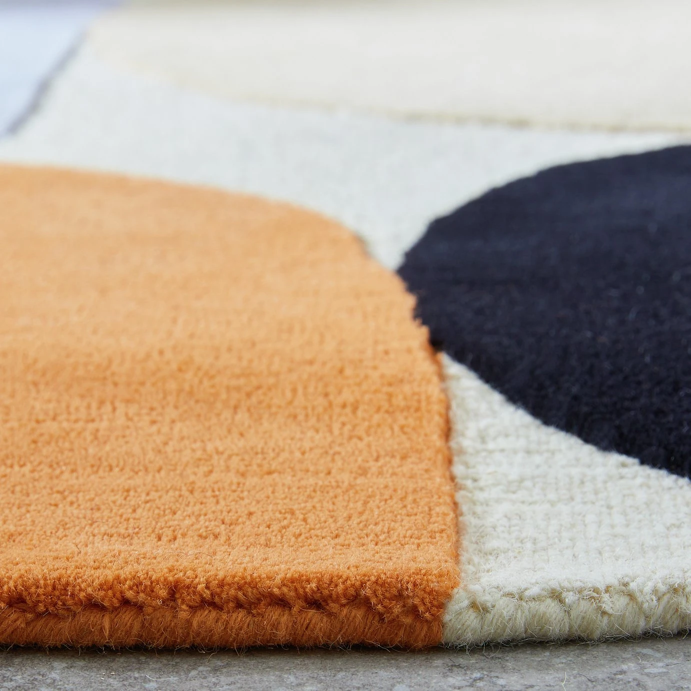 Habitat Geometric Circle Cut Pile Rug - 120x120cm - Multi 6 Habitat Geometric Circle Cut Pile Rug - 120x120cm - Multi - Image 6