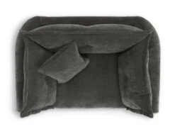 Habitat Jacques Velvet Cuddle Chair - Grey -Habitat Store 1177217 R Z005A