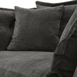 Habitat Jacques Velvet Cuddle Chair - Grey -Habitat Store 1177217 R Z008A