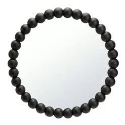 Habitat Beaded Round Wall Mirror - Black - 50x50cm 8 Habitat Beaded Round Wall Mirror - Black - 50x50cm -Habitat Store 1182642 R Z003A