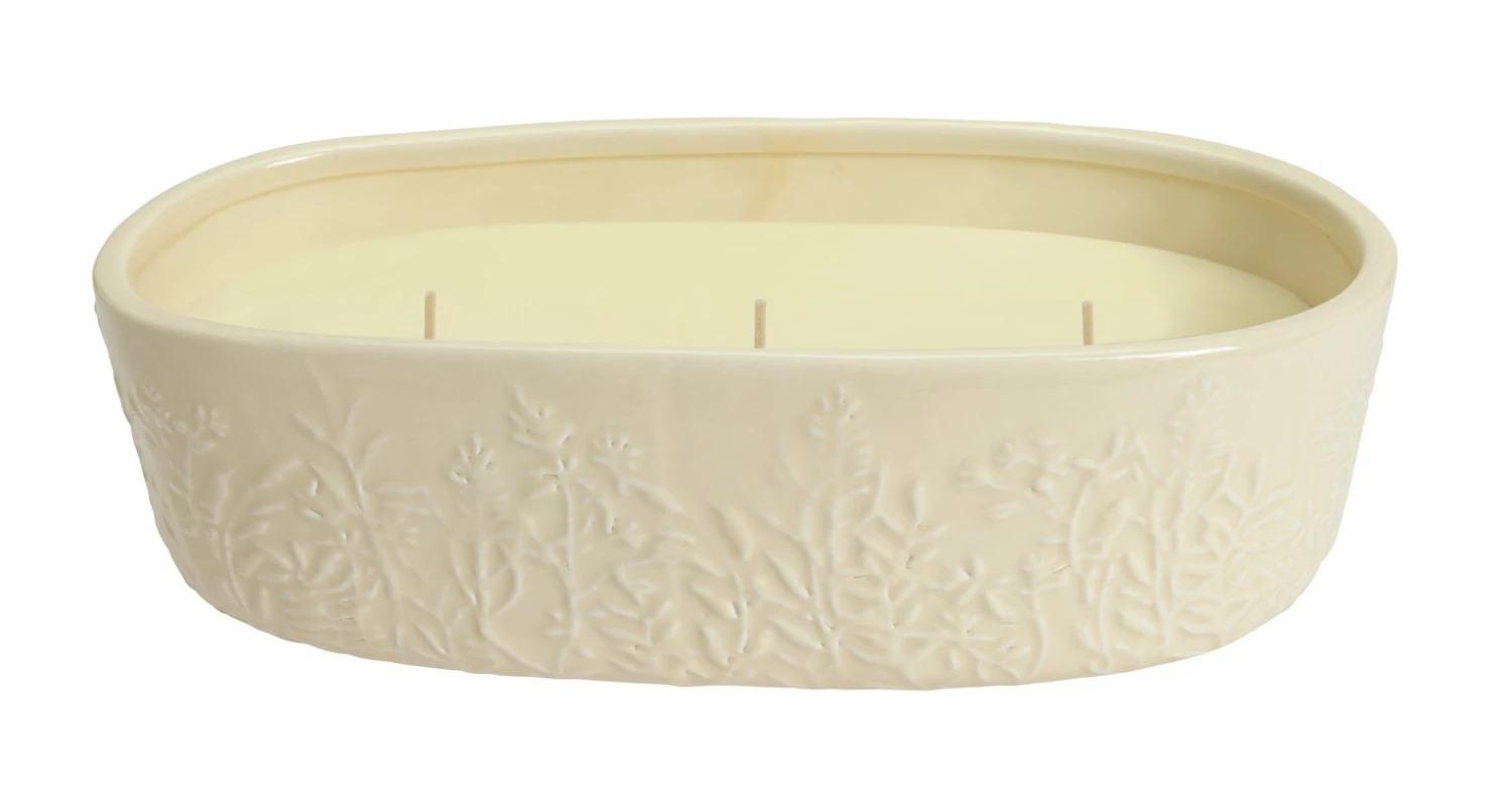 Habitat Large Scallop Multiwick Thin Candle - Flower Market 1 Habitat Large Scallop Multiwick Thin Candle - Flower Market