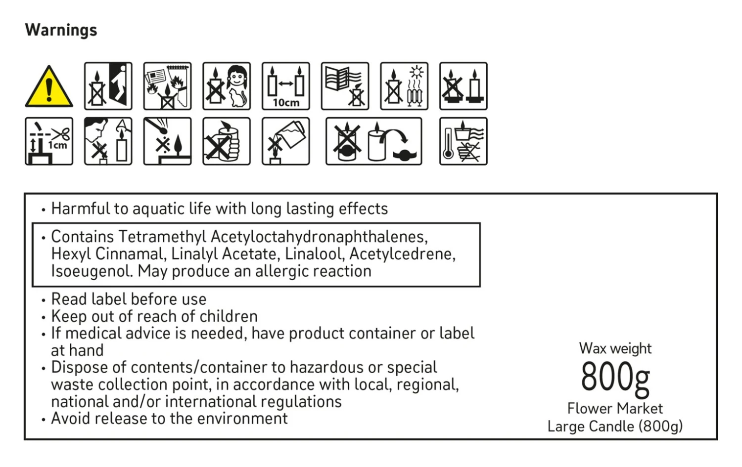 Habitat Large Scallop Multiwick Thin Candle - Flower Market 4 Habitat Large Scallop Multiwick Thin Candle - Flower Market - Image 4