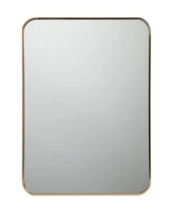 Habitat Brushed Rectangular Wall Mirror - Gold - 50x70cm -Habitat Store 1184066 R Z003A