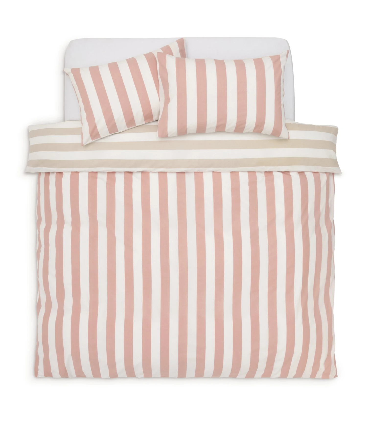 Habitat Summer Haze Stripe Pink Bedding Set - Single 3 Habitat Summer Haze Stripe Pink Bedding Set - Single - Image 3