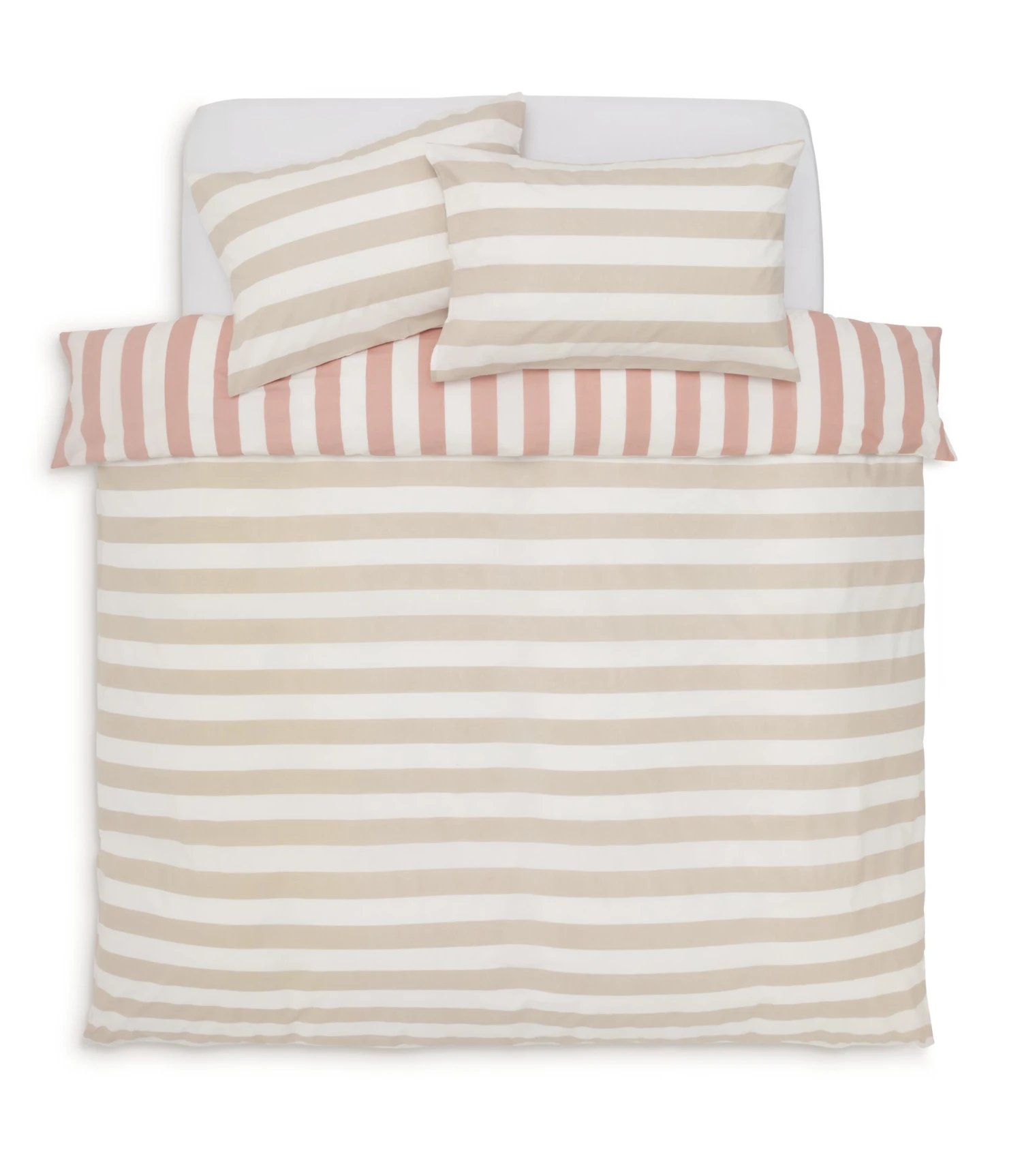 Habitat Summer Haze Stripe Pink Bedding Set - Single 5 Habitat Summer Haze Stripe Pink Bedding Set - Single - Image 5