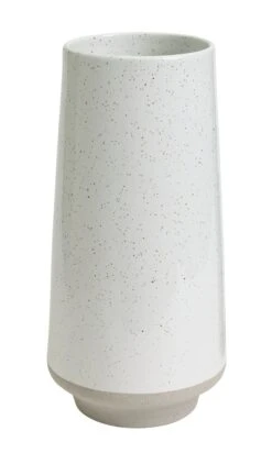 Habitat Reactive Glaze Dipped Ceramic Vase - White
