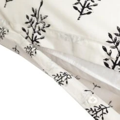 Habitat Woodblock Leaf White Bedding Set - Single 9 Habitat Woodblock Leaf White Bedding Set - Single -Habitat Store 1232846 R Z004A