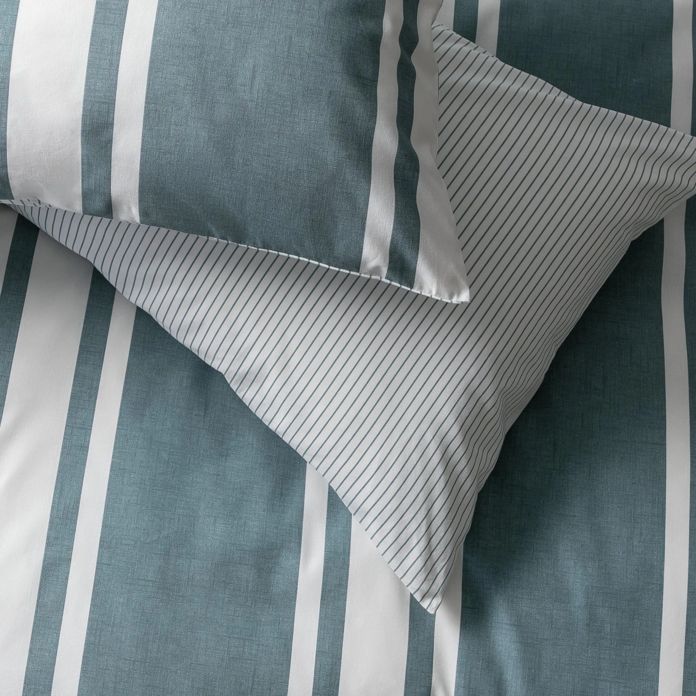 Habitat Cotton Coastal Stripe Blue Bedding Set - Single 4 Habitat Cotton Coastal Stripe Blue Bedding Set - Single - Image 4