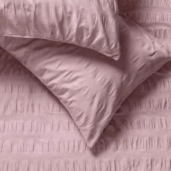 Habitat Seersucker Wide Stripe Lilac Bedding Set - Double 8 Habitat Seersucker Wide Stripe Lilac Bedding Set - Double -Habitat Store 1233371 R Z003A