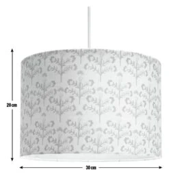 Habitat Floral Print Faux Linen Shade - Cream And Orange -Habitat Store 1233663 R E001