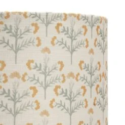 Habitat Floral Print Faux Linen Shade - Cream And Orange -Habitat Store 1233663 R Z003A