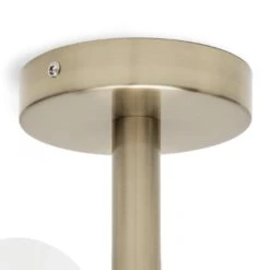 Habitat Globe Ribbed Metal Bathroom Ceiling Light - Brass 11 Habitat Globe Ribbed Metal Bathroom Ceiling Light - Brass -Habitat Store 1233711 R Z003A