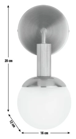 Habitat Ribbed Metal Bathroom Wall Light - Gold -Habitat Store 1233742 R E001