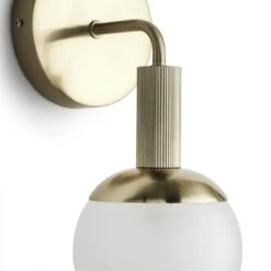 Habitat Ribbed Metal Bathroom Wall Light - Gold -Habitat Store 1233742 R Z002A