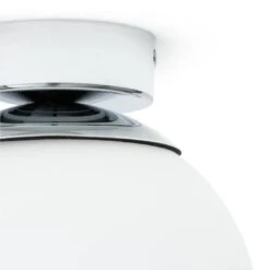 Habitat Opal Glass Bathroom Flush Ceiling Light - White 9 Habitat Opal Glass Bathroom Flush Ceiling Light - White -Habitat Store 1233759 R Z002A