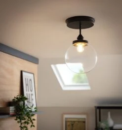 Habitat Globe Metal Bathroom Pendant Light - Black -Habitat Store 1233797 R Z002C