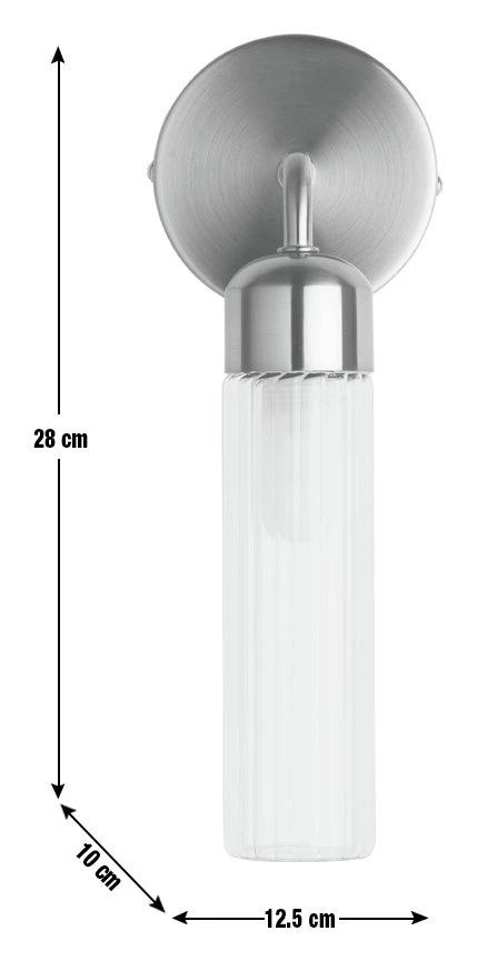 Habitat Ribbed Metal Bathroom Wall Light - Gold 3 Habitat Ribbed Metal Bathroom Wall Light - Gold - Image 3