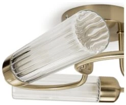 Habitat Ribbed Metal 3 Light Bathroom Ceiling Light - Gold 9 Habitat Ribbed Metal 3 Light Bathroom Ceiling Light - Gold -Habitat Store 1233845 R Z002A