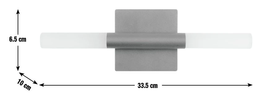 Habitat Metal 2 Light LED Bathroom Wall Light - Black 3 Habitat Metal 2 Light LED Bathroom Wall Light - Black - Image 3