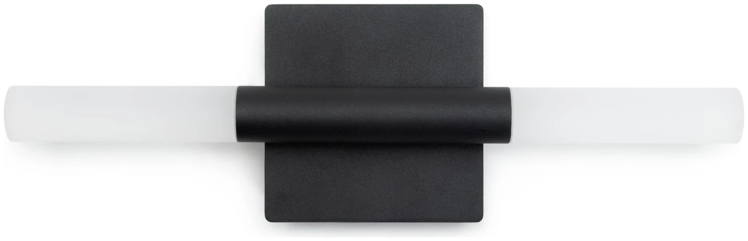 Habitat Metal 2 Light LED Bathroom Wall Light - Black 2 Habitat Metal 2 Light LED Bathroom Wall Light - Black - Image 2