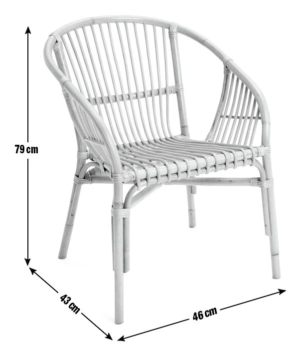 Habitat Erin Rattan Garden Chair - Natural 4 Habitat Erin Rattan Garden Chair - Natural - Image 4
