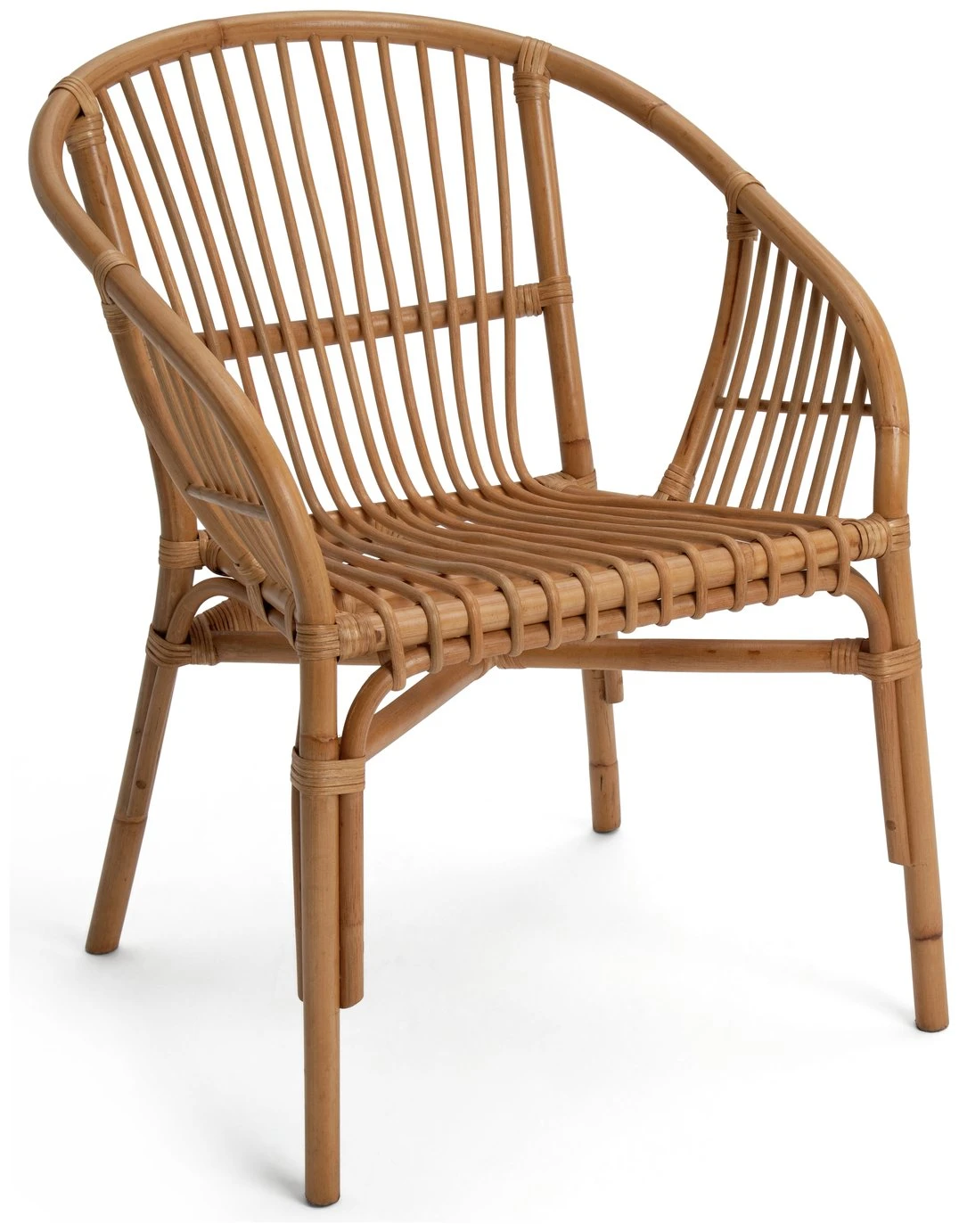 Habitat Erin Rattan Garden Chair - Natural 1 Habitat Erin Rattan Garden Chair - Natural