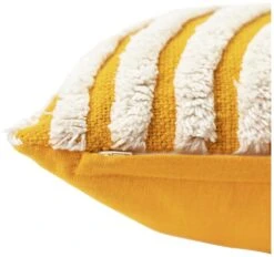 Habitat Geo Tufted Cushion - Yellow & White - 60x30cm 10 Habitat Geo Tufted Cushion - Yellow & White - 60x30cm -Habitat Store 1240209 R Z004A