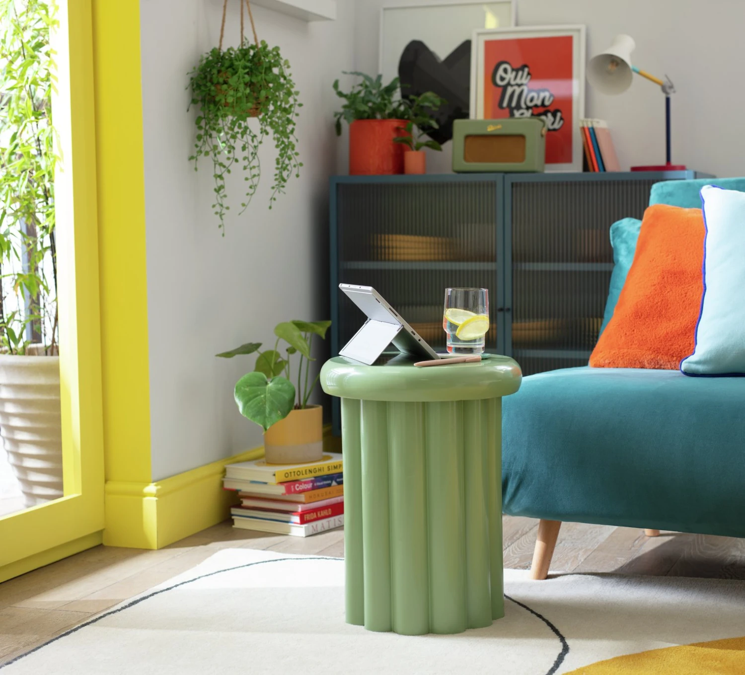 Habitat Studio Side Table - Green 2 Habitat Studio Side Table - Green - Image 2