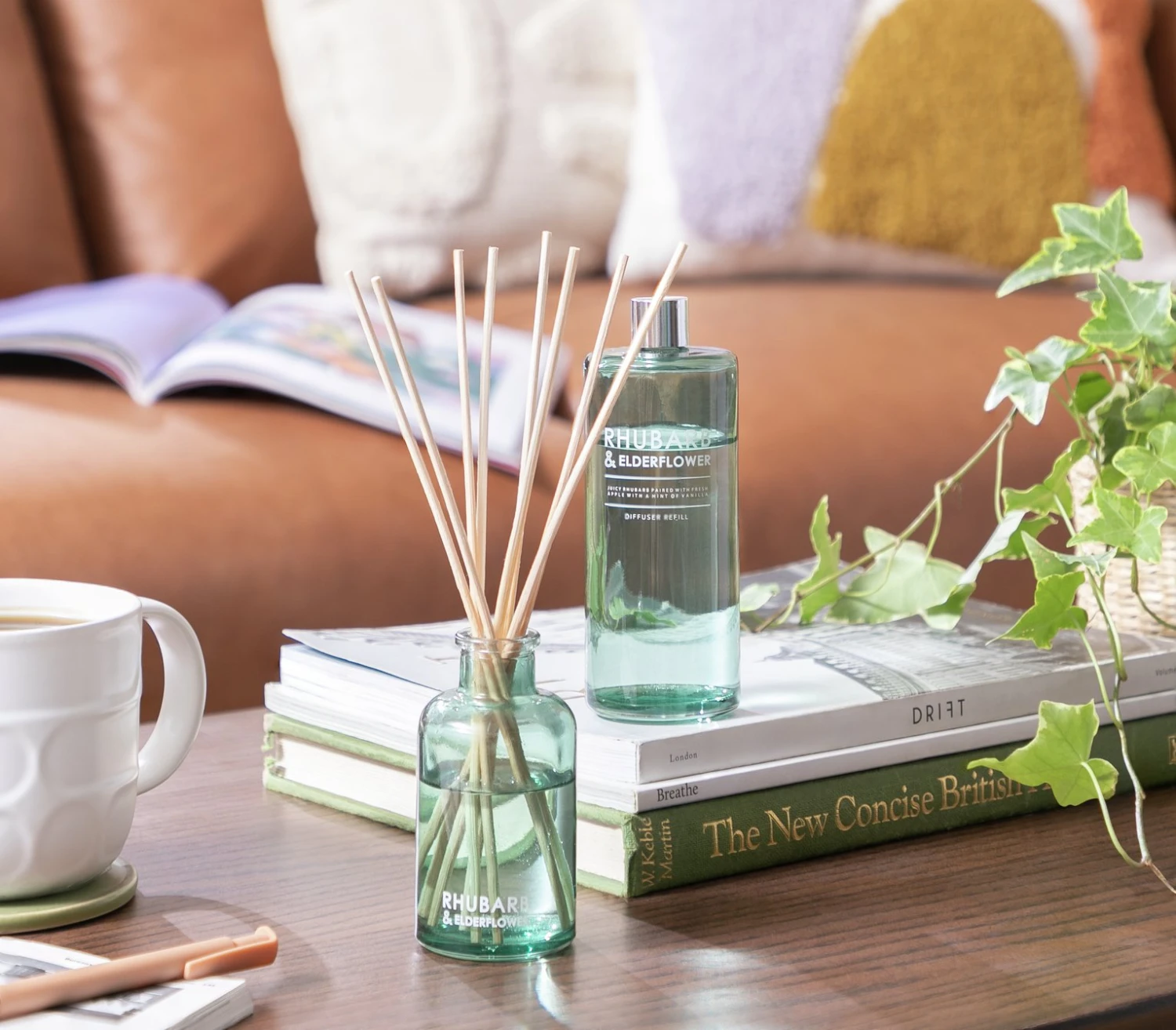 Habitat 90ml Diffuser & 180ml Refill - Rhubarb & Elderflower 2 Habitat 90ml Diffuser & 180ml Refill - Rhubarb & Elderflower - Image 2