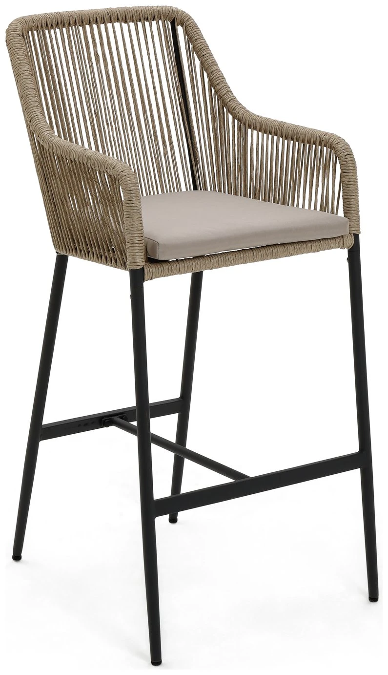 Habitat Malta 4 Seater Rattan Effect Garden Bar Set -Natural 7 Habitat Malta 4 Seater Rattan Effect Garden Bar Set -Natural - Image 7