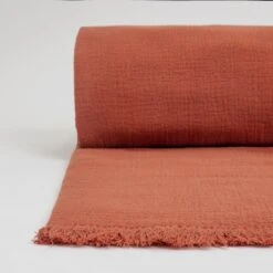 Habitat Cotton Plain Textured Throw - Terracotta - 150x200cm 7 Habitat Cotton Plain Textured Throw - Terracotta - 150x200cm -Habitat Store 1244212 R Z002A