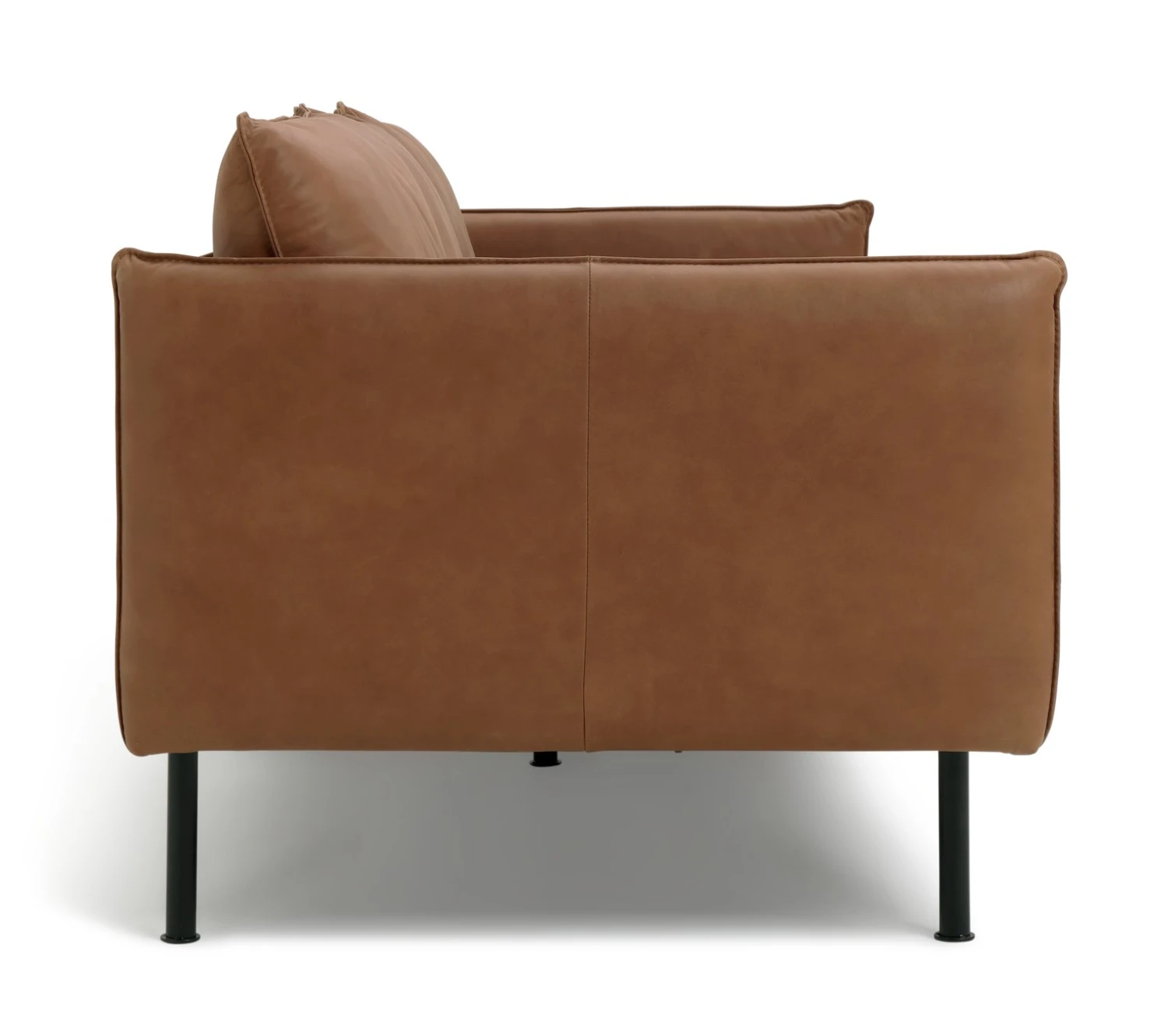 Habitat Moore Leather 4 Seater Sofa - Tan 7 Habitat Moore Leather 4 Seater Sofa - Tan - Image 7