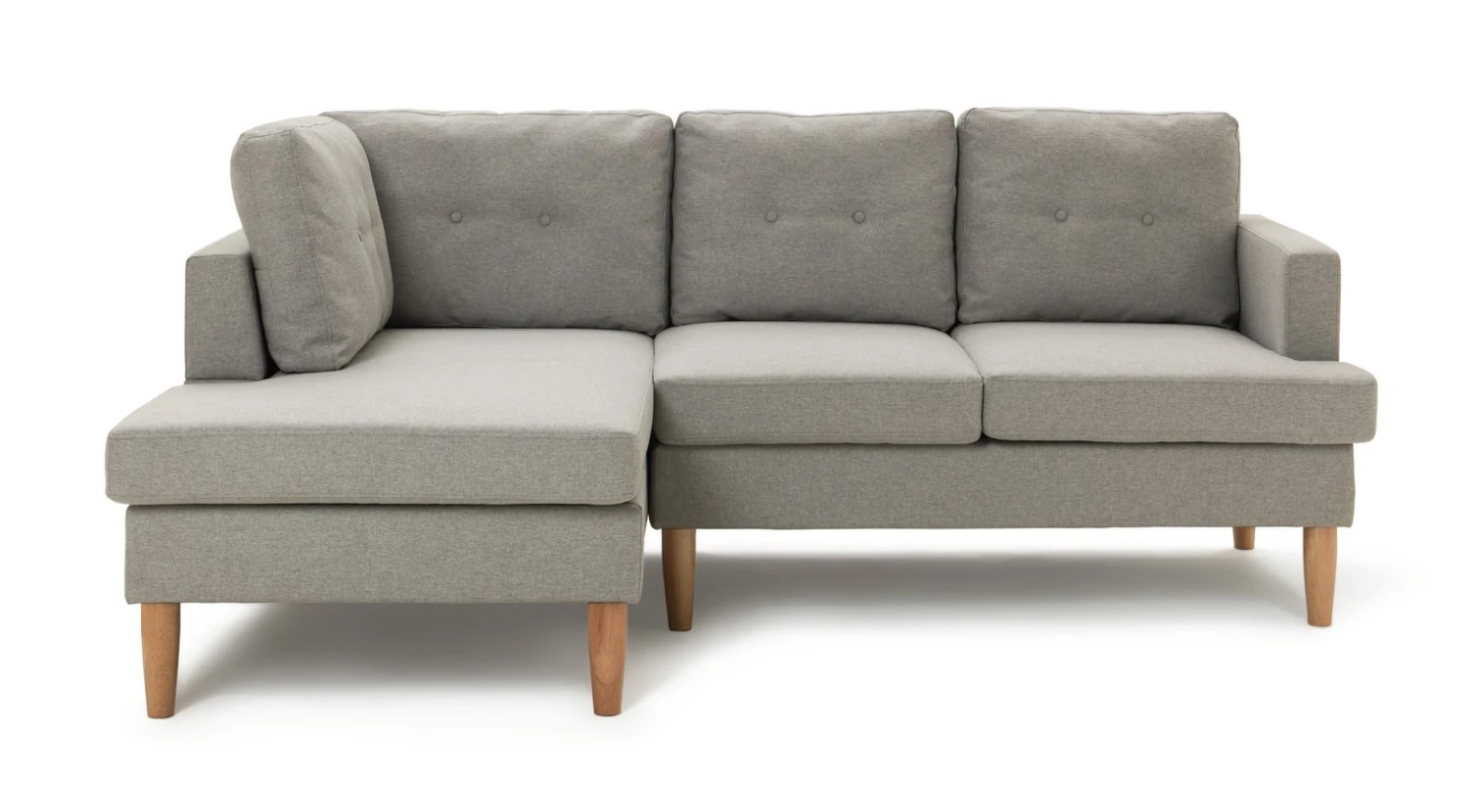 Habitat Joshua Self Assembly Left Hand Corner Sofa - Grey 6 Habitat Joshua Self Assembly Left Hand Corner Sofa - Grey - Image 6