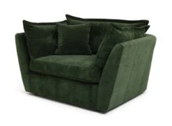 Habitat Jacques Velvet Cuddle Chair - Moss Green -Habitat Store 1252826 R Z002A