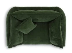 Habitat Jacques Velvet Cuddle Chair - Moss Green -Habitat Store 1252826 R Z005A