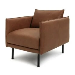 Habitat Moore Leather Armchair - Tan -Habitat Store 1257216 R Z002A