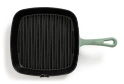Habitat 23cm Cast Iron Griddle Pan - Sage Green 9 Habitat 23cm Cast Iron Griddle Pan - Sage Green -Habitat Store 1258404 R Z005A