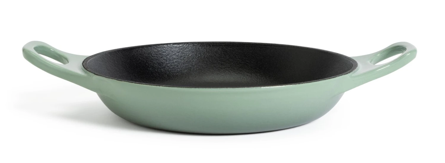 Habitat 20cm Cast Iron Enamel Coated Oven Dish - Green 3 Habitat 20cm Cast Iron Enamel Coated Oven Dish - Green - Image 3