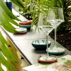 Habitat X Kew Set Of 4 Ceramic Botanical Coasters -Habitat Store 1300541 R Z003C