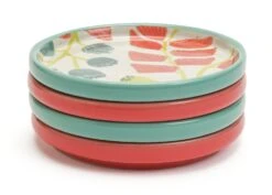 Habitat X Kew Set Of 4 Ceramic Botanical Coasters -Habitat Store 1300541 R Z004A