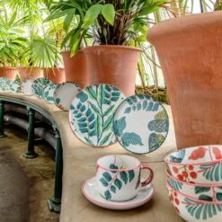 Habitat X Kew Set Of 2 Ceramic Dinner Plates -Habitat Store 1300565 R Z004C