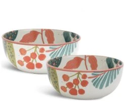 Habitat X Kew Set Of 2 Stoneware Cereal Bowl -Habitat Store 1300596 R Z005A