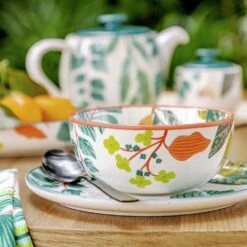 Habitat X Kew Set Of 2 Stoneware Cereal Bowl -Habitat Store 1300596 R Z005C