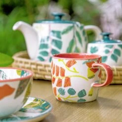 Habitat X Kew Set Of 2 Ceramic Mugs -Habitat Store 1300637 R Z003C