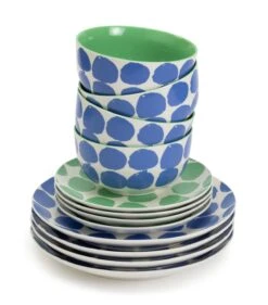 Habitat Abstract 12 Piece Stoneware Dinner Set 11 Habitat Abstract 12 Piece Stoneware Dinner Set -Habitat Store 1304963 R Z005A