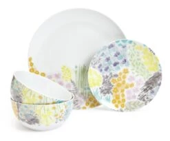 Habitat Floral 12 Piece Porcelain Dinner Set