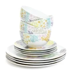 Habitat Floral 12 Piece Porcelain Dinner Set 10 Habitat Floral 12 Piece Porcelain Dinner Set -Habitat Store 1307276 R Z002A