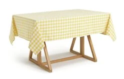 Habitat Checked Table Cloth - Yellow 6 Habitat Checked Table Cloth - Yellow -Habitat Store 1307379 R Z002A