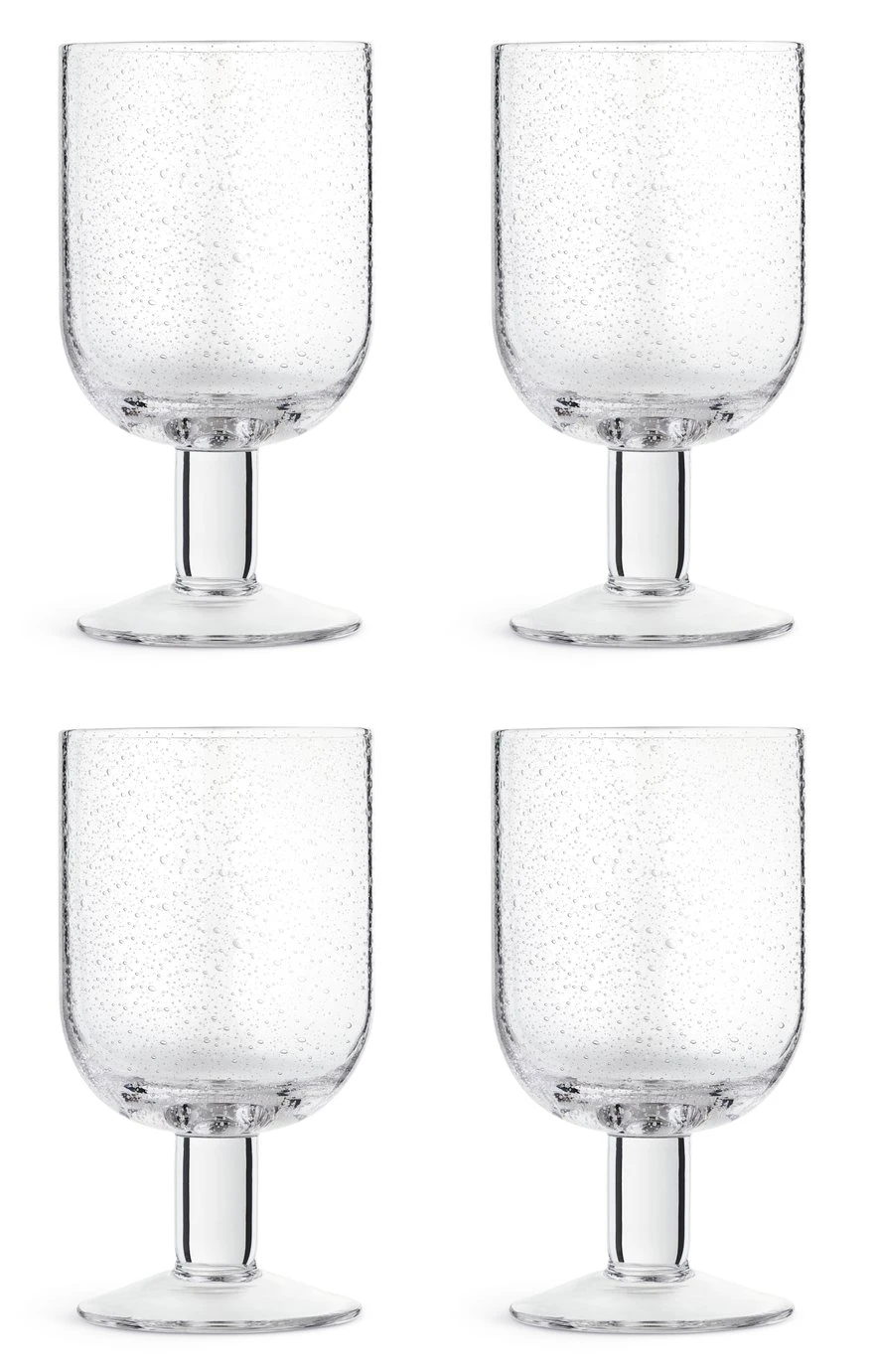 Habitat Bubble Set Of 4 Wine Glasses 1 Habitat Bubble Set Of 4 Wine Glasses